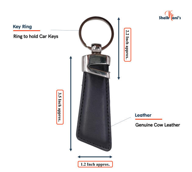 Key Chain for Car & Bike Made from Cow Skin Keyholder for 70cc and 125cc bike Car and Motorcycle Ring Chain - Image 2