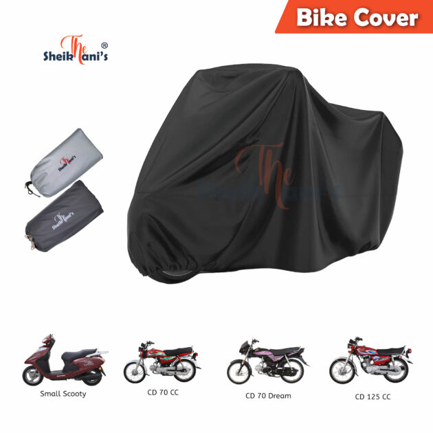 Bike Cover - Universal Bike Covers for cd 70 cc bike cd 125 cc bike –The Sheikhani's Dust proof Scratch proof Bike Top Covers – Made from quality fabric to save Motorbike color from fading