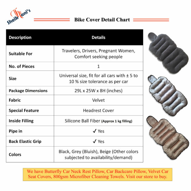 Car Seat Cushion (1 pc) - Car Seat Comforter to relieve fatigue - Car Interior Accessories - Velvet Car Seat Cushion with seat style shape - Cushioned Seat cover for drivers and travelers - Back Support - Image 4