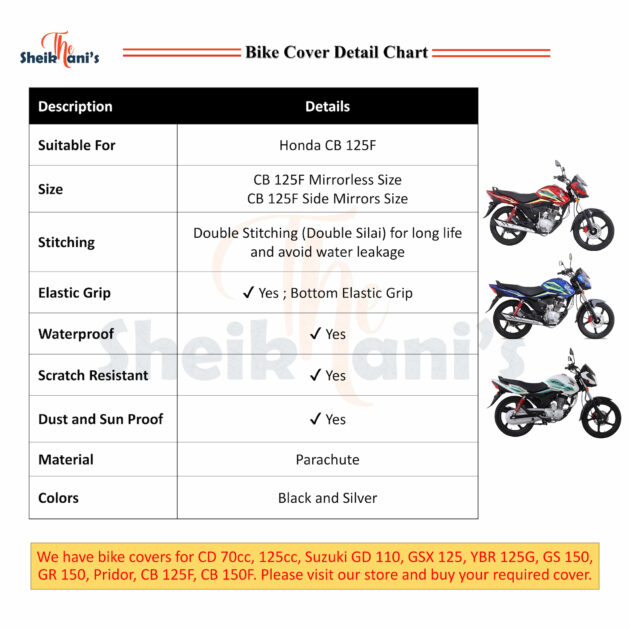 Honda CB 125F Cover - Image 2