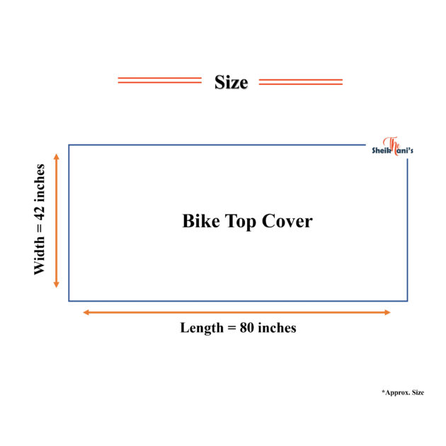 Bike Cover - Universal Bike Covers for cd 70 cc bike cd 125 cc bike –The Sheikhani's Dust proof Scratch proof Bike Top Covers – Made from quality fabric to save Motorbike color from fading - Image 4