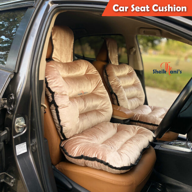 Car Seat Cushion (1 pc) - Car Seat Comforter to relieve fatigue - Car Interior Accessories - Velvet Car Seat Cushion with seat style shape - Cushioned Seat cover for drivers and travelers - Back Support