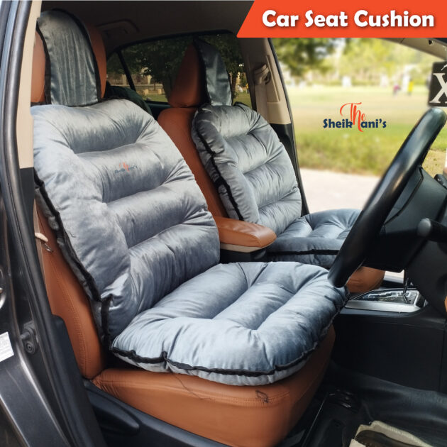 Car Seat Cushion (1 pc) - Car Seat Comforter to relieve fatigue - Car Interior Accessories - Velvet Car Seat Cushion with seat style shape - Cushioned Seat cover for drivers and travelers - Back Support - Image 3