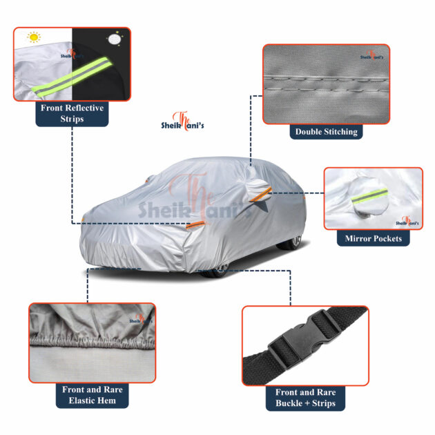 Honda Civic Cover - Honda Top Covers - Dust proof Car Cover & Dirt Proof - Made from quality car cover fabric to save the car - Image 3