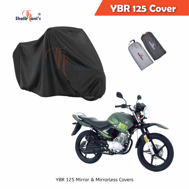 Yamaha YBR 125 Cover - Waterproof Bike Cover - Dust Proof and Dirt Proof YBR 125 G cover - Protects your bike color from fading - Sun Protection