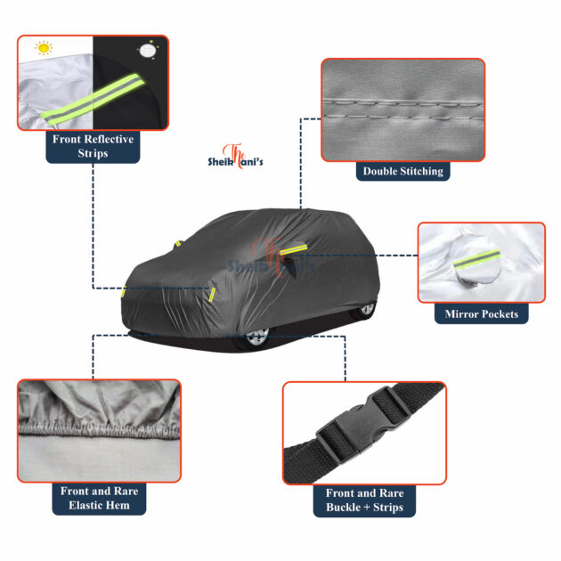 KIA Sportage Cover - KIA Top Covers - Dust proof Car Cover & Dirt Proof - Made from quality car cover fabric to save the car - Image 3